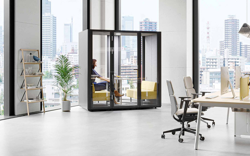 phone booth giải pháp giảm tiếng ồn văn phòng