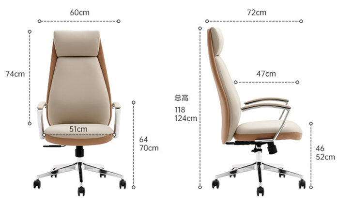 kích thước ghế giám đốc