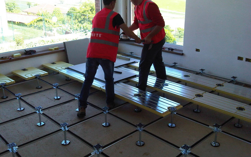 thi công sàn nâng