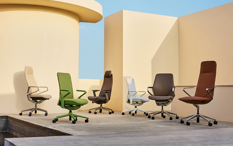 ghế công thái học da